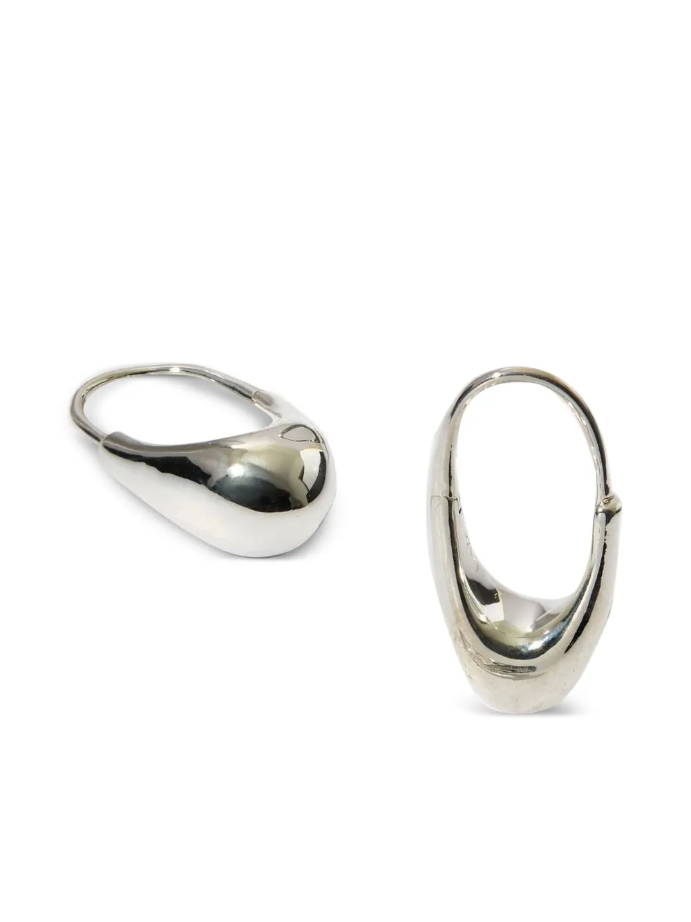 Roscida drop hoop earrings