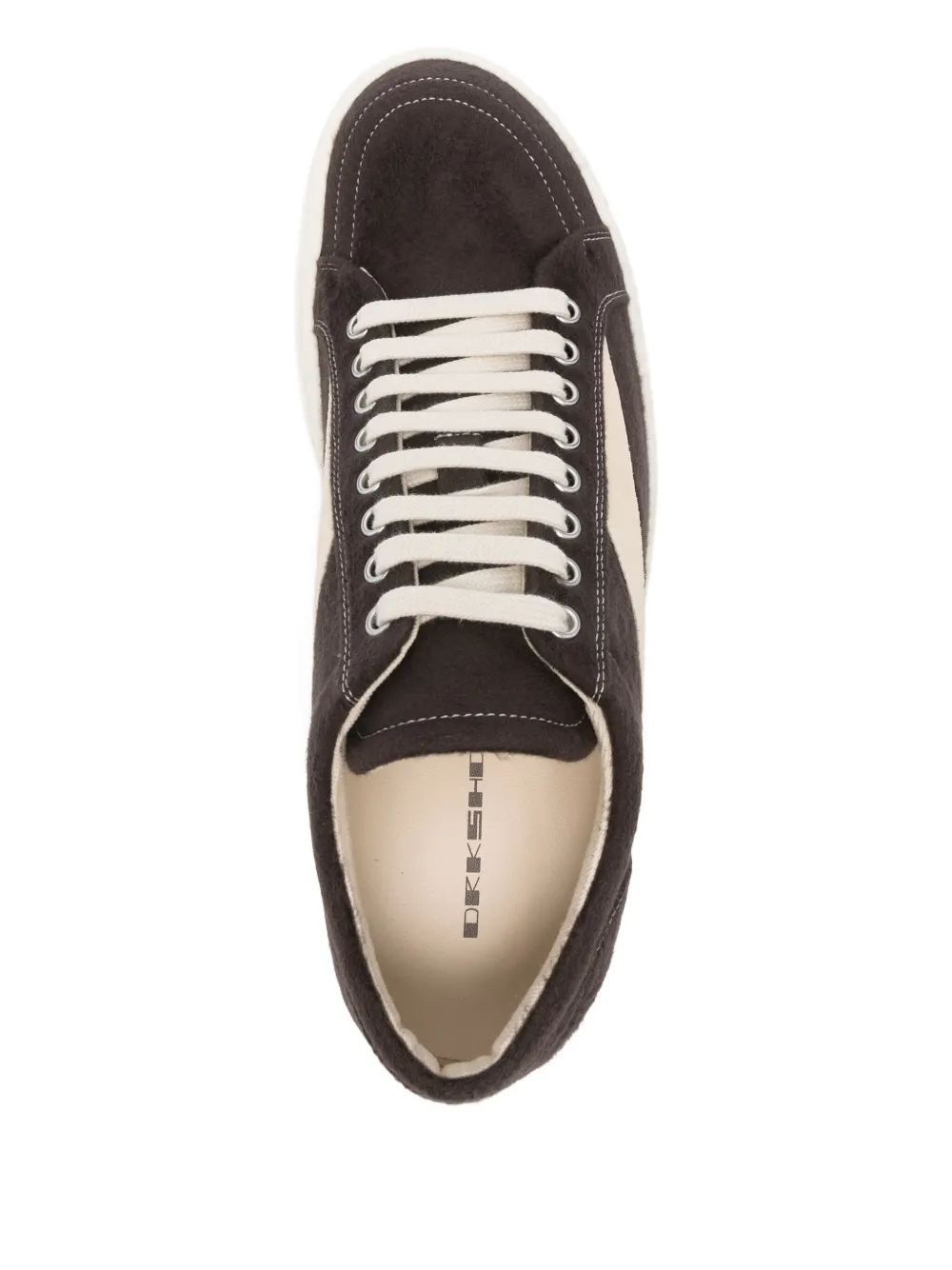 Rick Owens DRKSHDW Vintage sneakers met vlakken Bruin