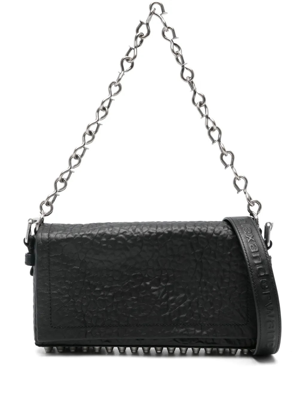 Alexander Wang Ricco Leather Shoulder Bag In Black