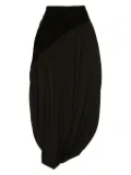 Ferragamo satin midi skirt - Brown
