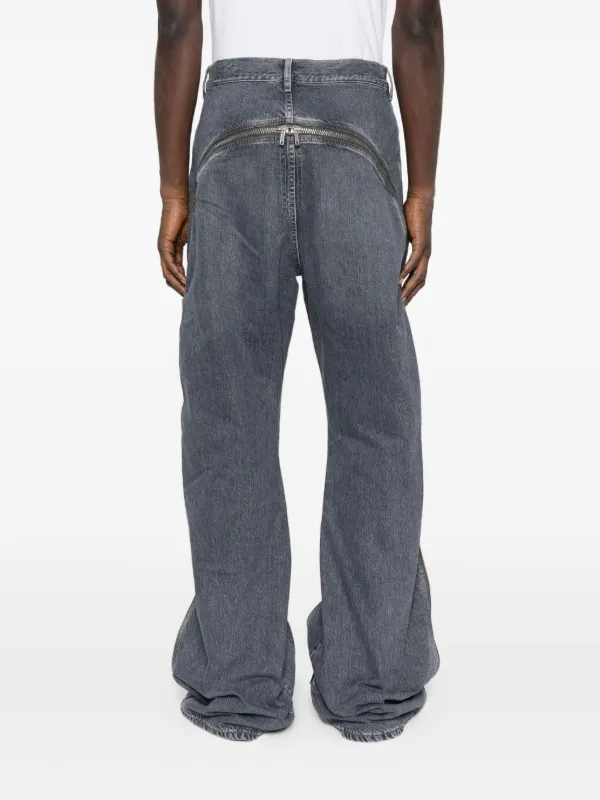 Rick Owens DRKSHDW Bolan Banana ジップジーンズ | グレー | FARFETCH JP