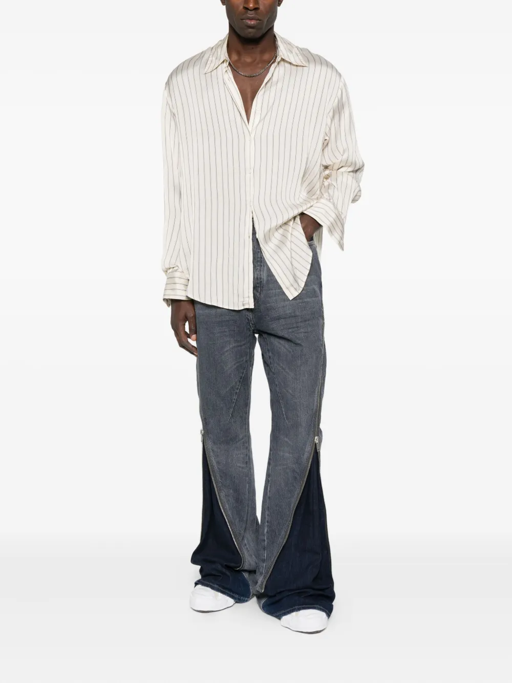 Rick Owens DRKSHDW Bolan Banana zip-detail jeans - Grijs