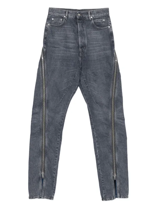 Rick Owens DRKSHDW Bolan Banana ジップジーンズ | グレー | FARFETCH JP