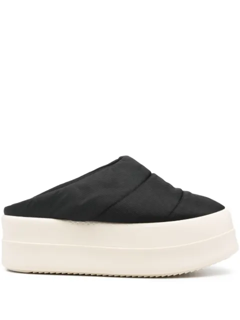 Rick Owens DRKSHDW quilted platform slippers