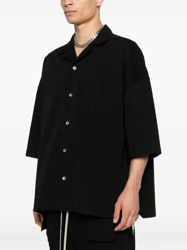 Rick Owens DRKSHDW Tommy シャツジャケット | ブラック | FARFETCH JP