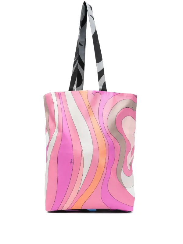 送料関税込み☆ PUCCI ロゴ ダブルハンドル ハンドバッグ 送料関税込み☆ PUCCI ロゴ ダブルハンドル ハンドバッグ