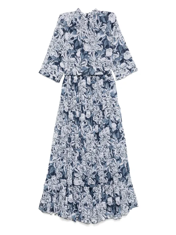 ワンピース SAMANTHA SUNG Dresses (ASTER ANTILLES WHITE COBALT BLUE) Audrey-Dress--4-White-Cobalt-