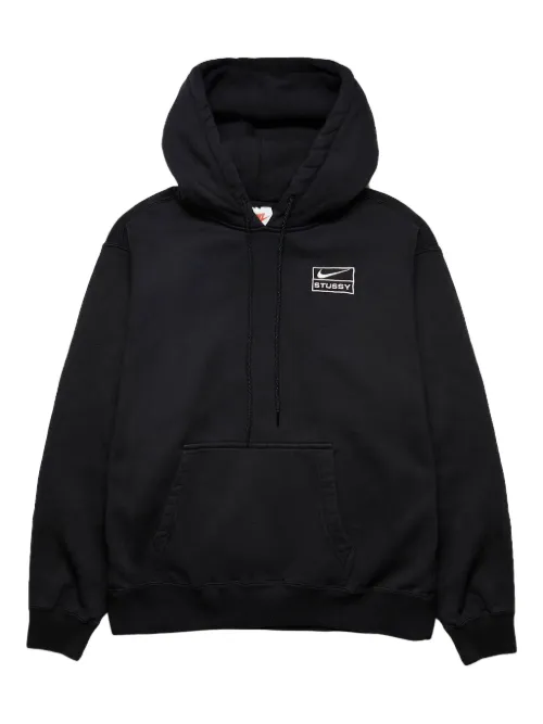 X Stussy hoodie 'Black' à effet délavé - Nike - Modalova