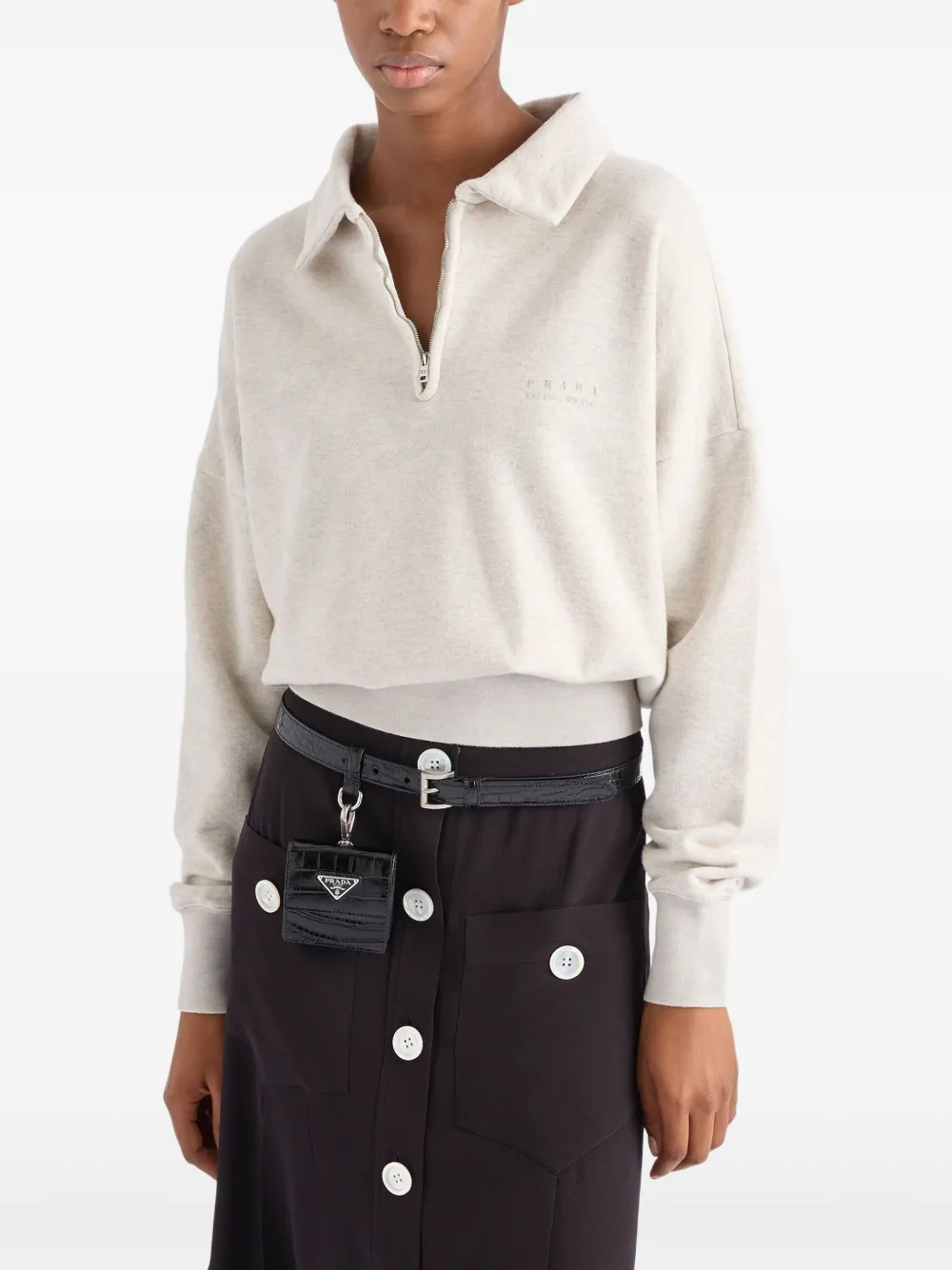 Prada Jersey polotop Beige
