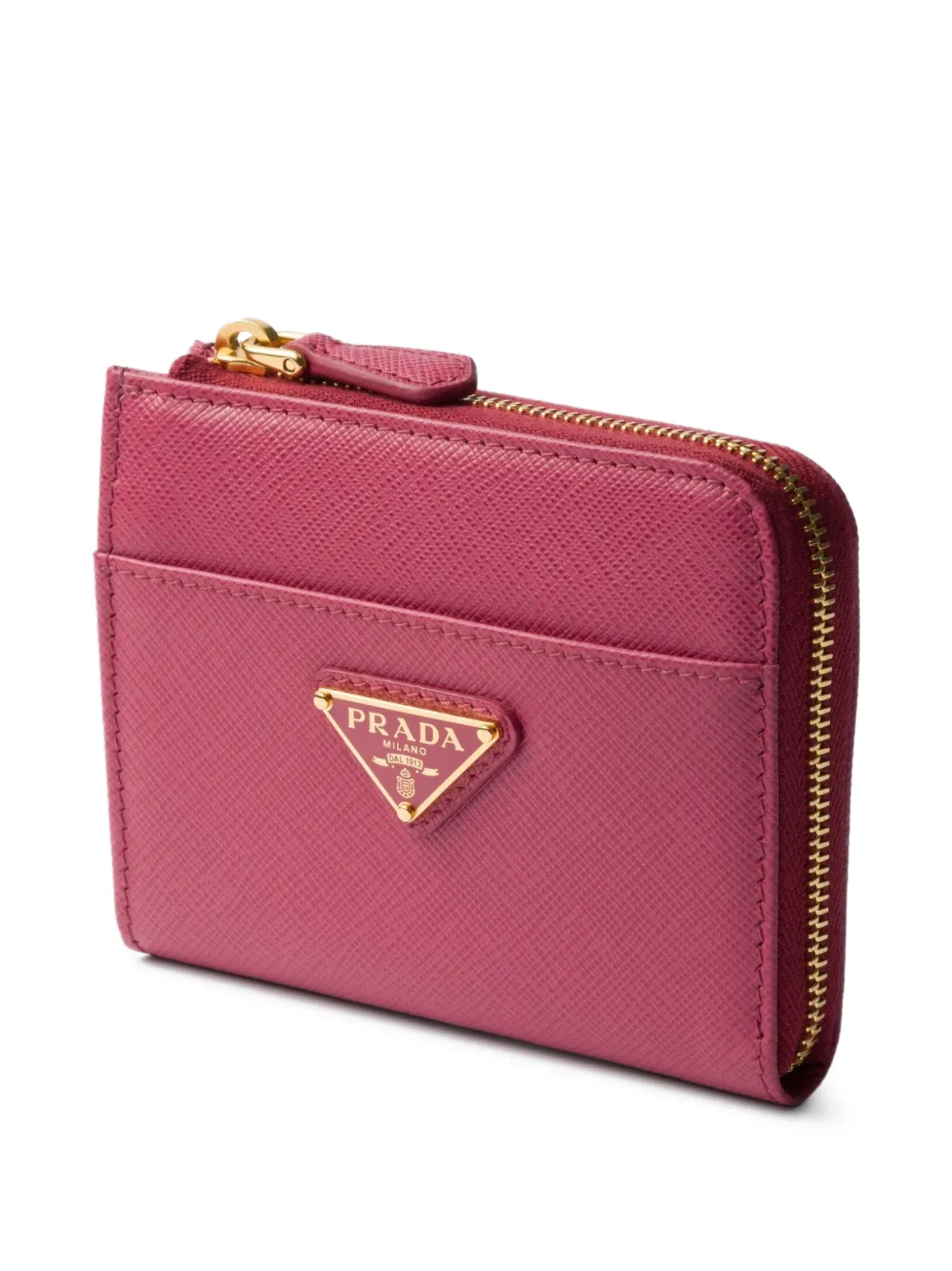 Prada Kleine portemonnee met logo Roze
