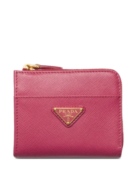 Prada small logo-triangle wallet
