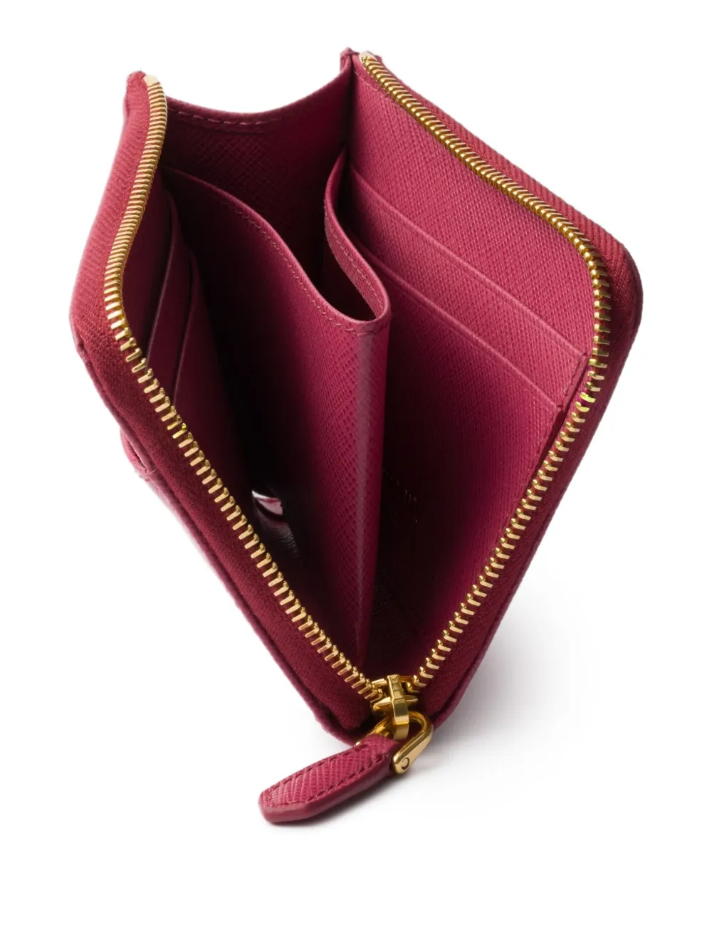 Prada Kleine portemonnee met logo Roze