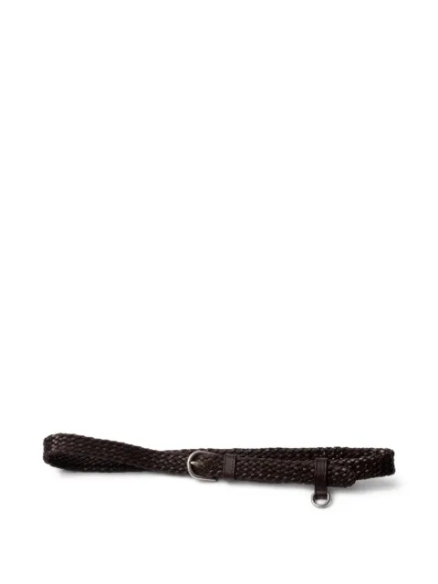 Prada braided leather belt