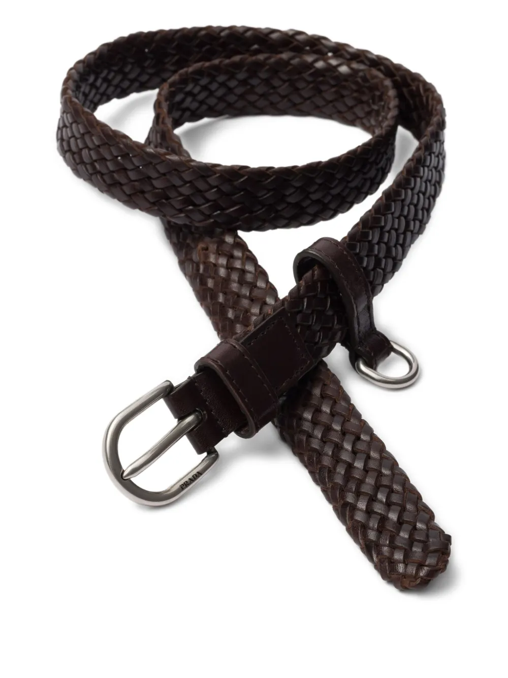 Prada Gevlochten riem - Bruin