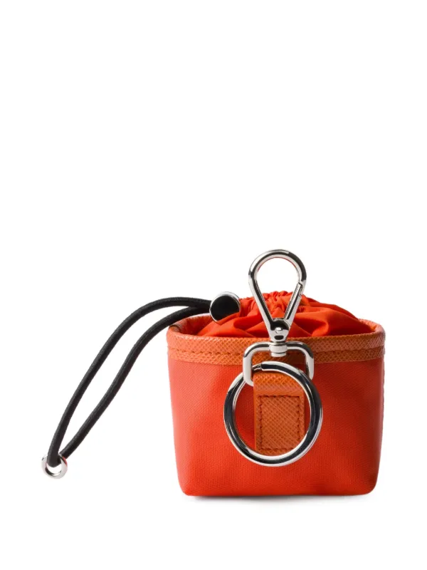 Prada ロゴ バッグチャーム | オレンジ | FARFETCH JP