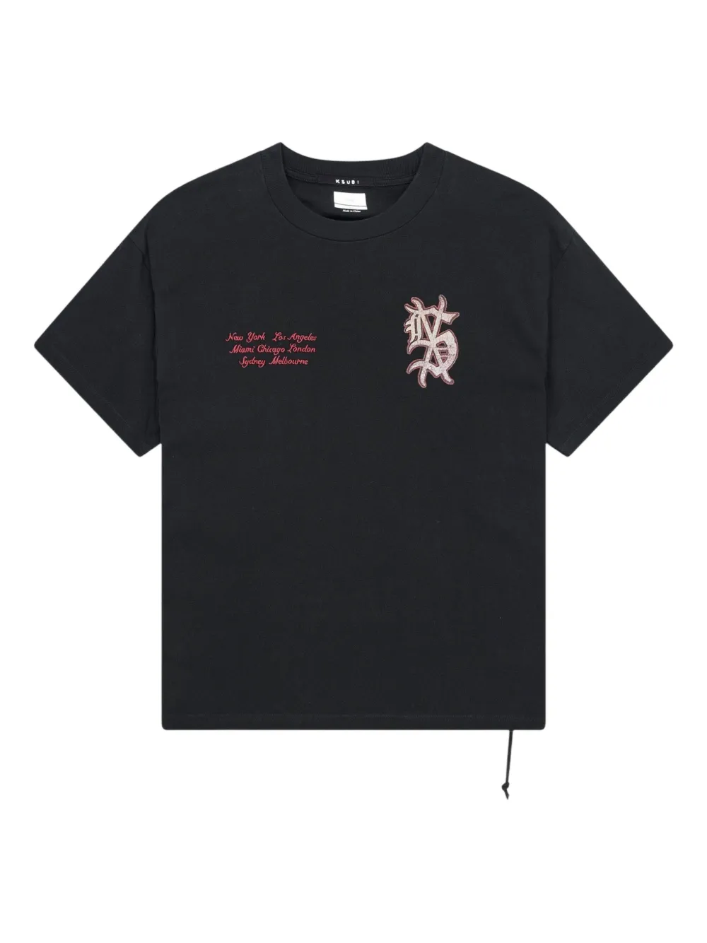 Ksubi playera Playoff Ekcess | negro | Image 1