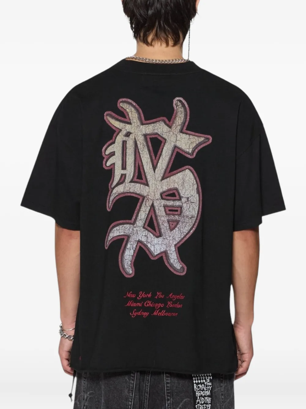 Shop Ksubi Playoff Ekcess T-shirt In Black