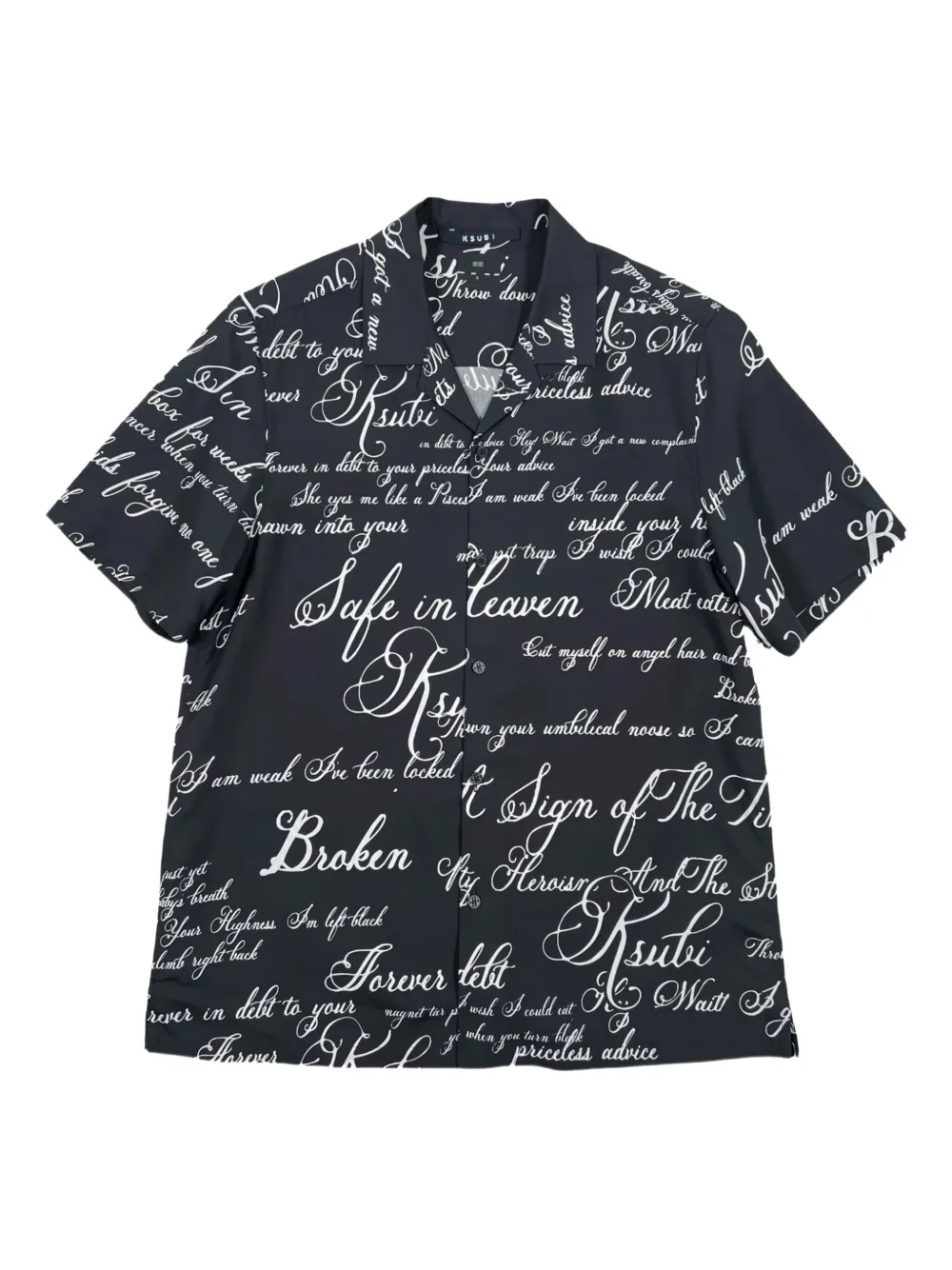 Ksubi camisa con texto estampado | negro | Image 1
