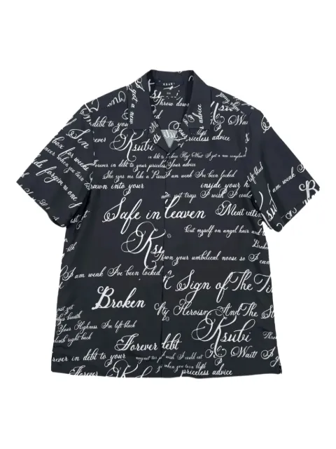 Ksubi camisa con texto estampado