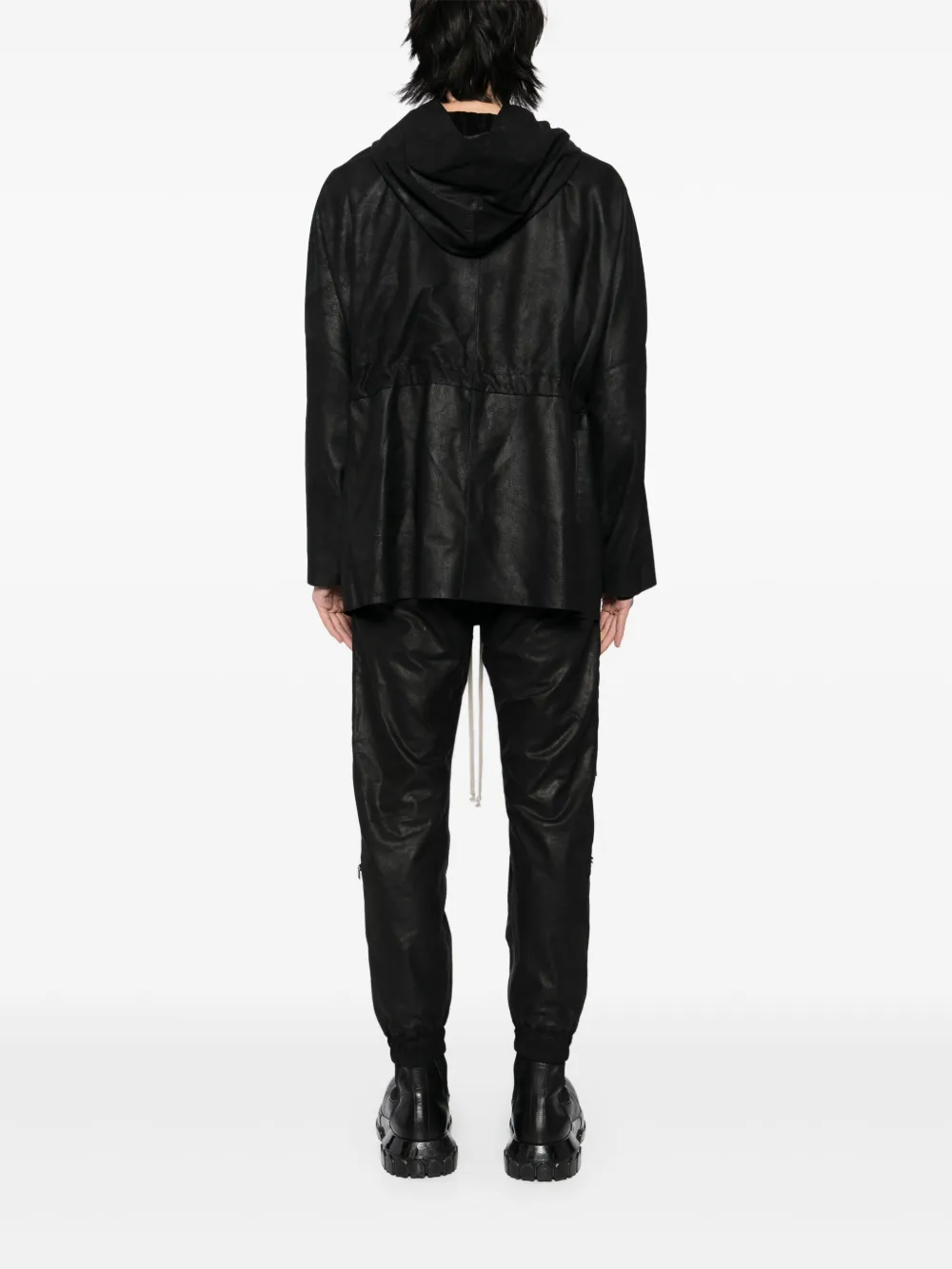 Rick Owens Hoodie Zwart