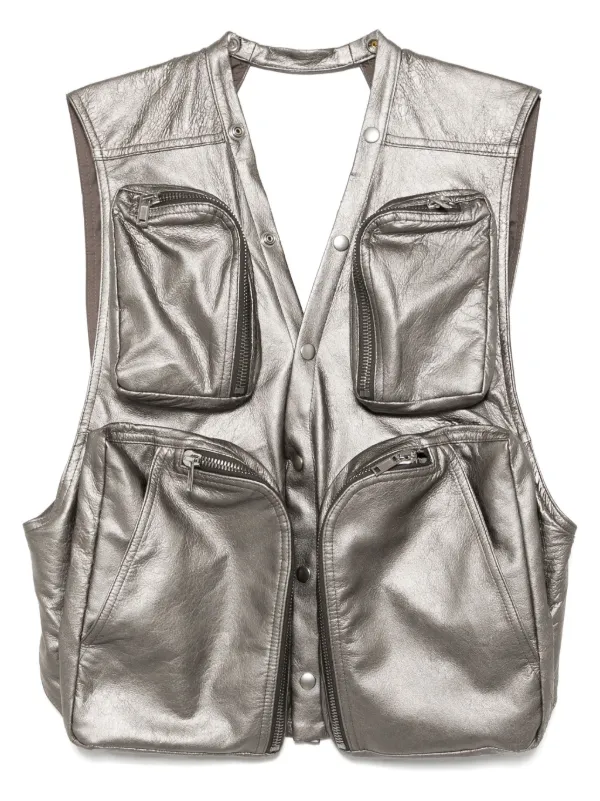 Rick Owens カーゴベストジャケット | グレー | FARFETCH JP