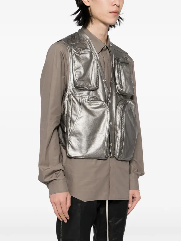 Rick Owens カーゴベストジャケット | グレー | FARFETCH JP