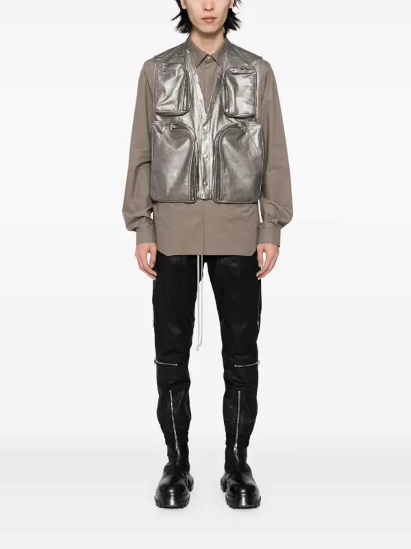Rick Owens カーゴベストジャケット | グレー | FARFETCH JP