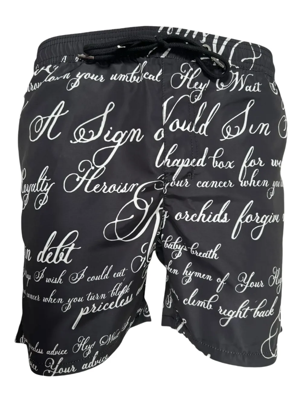 Ksubi shorts con texto estampado | negro | Image 1