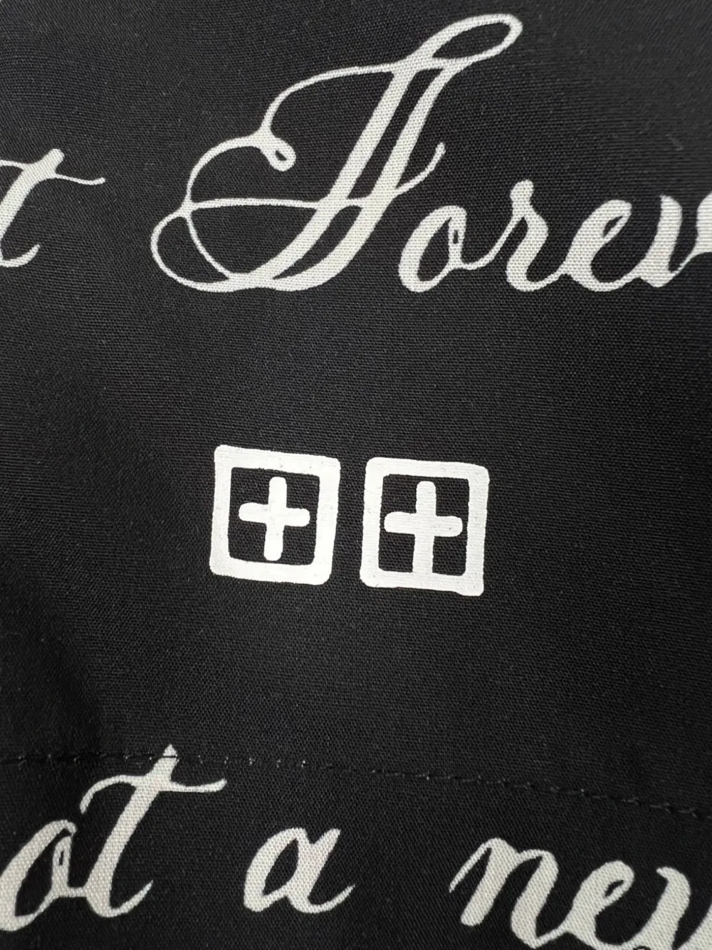 Ksubi Shorts met tekst Zwart