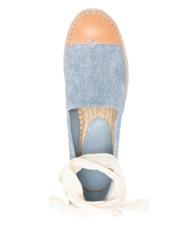 【TORYBURCH】 light blue leather flats （関税送料込） Tory Burch cap-toe Espadrilles | Blue | FARFETCH