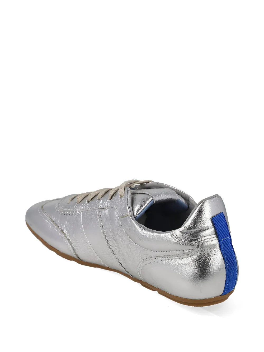 Blue Bird Shoes metallic lace-up sneakers Black