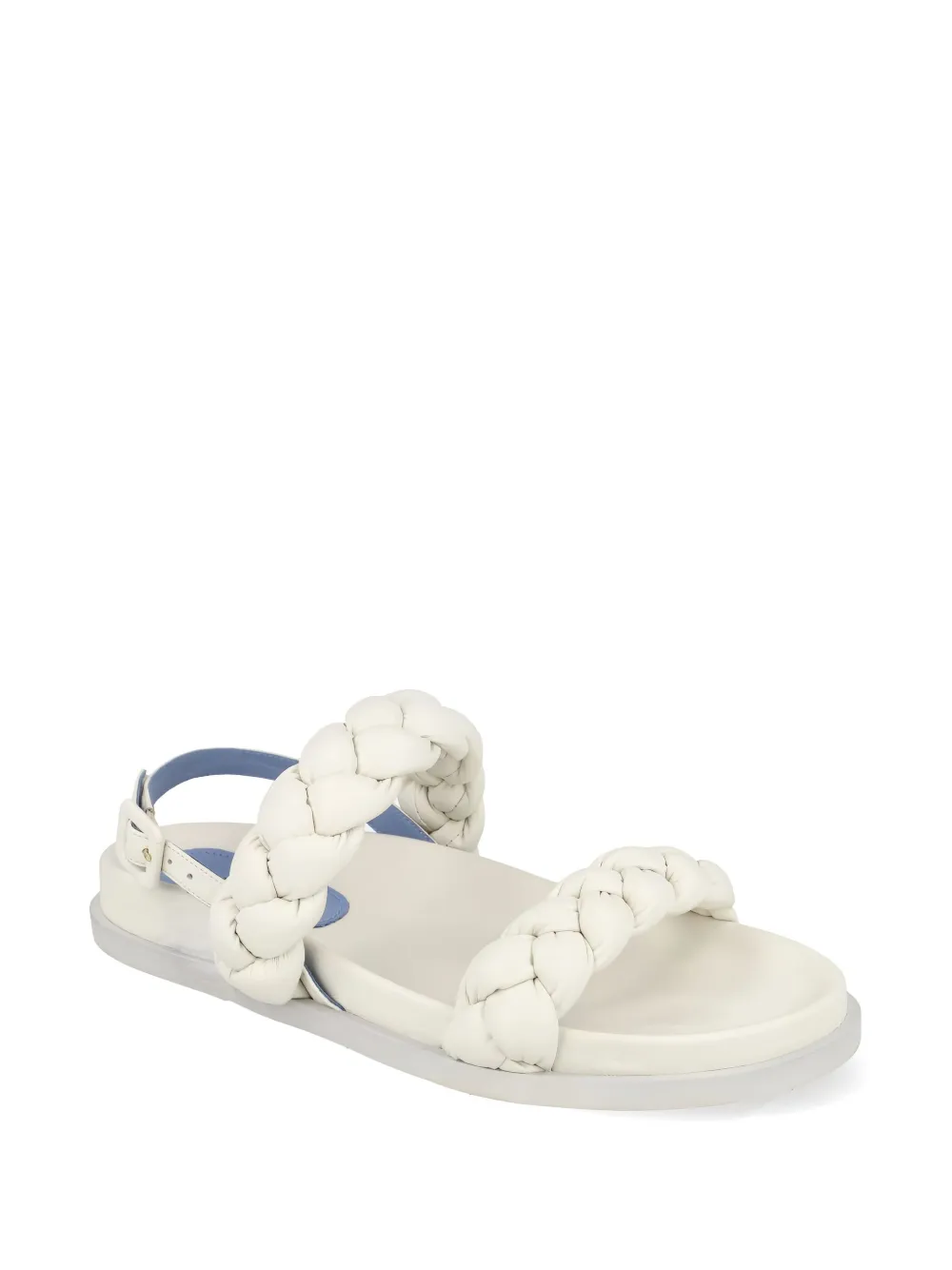Blue Bird Shoes Sandalen met gevlochten bandje - Wit