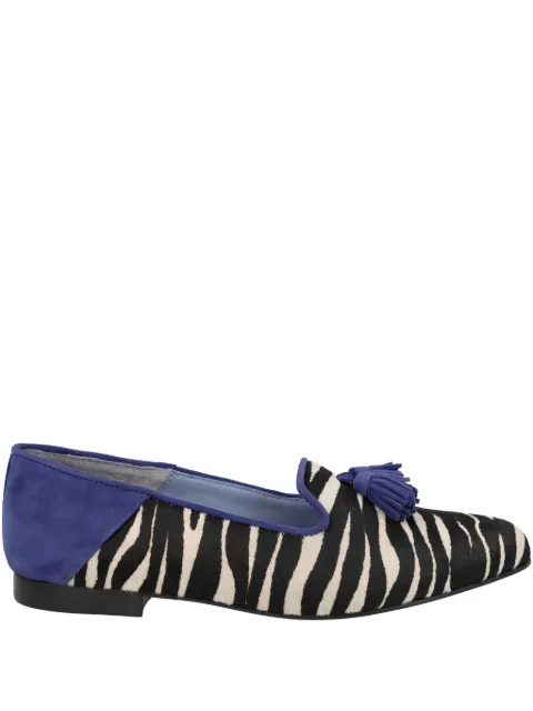 Blue Bird Shoes zebra-print loafers