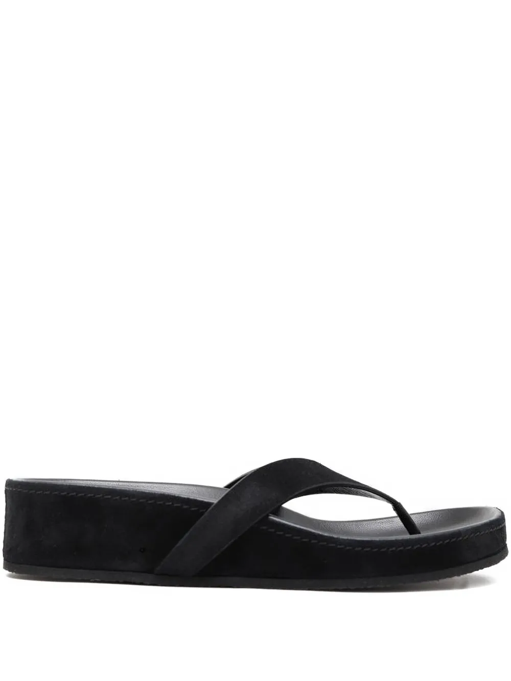 Phoebe Philo leather flip flops | Black | Image 1
