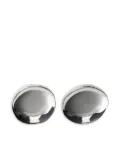 Phoebe Philo medallion dish earrings - Silver