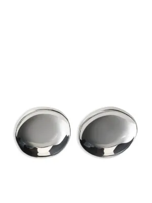 PHOEBE PHILO シルバー製メダリオンディッシュイヤリング PHOEBE PHILO | MEDALLION DISH EARRINGS | STERLING SILVER