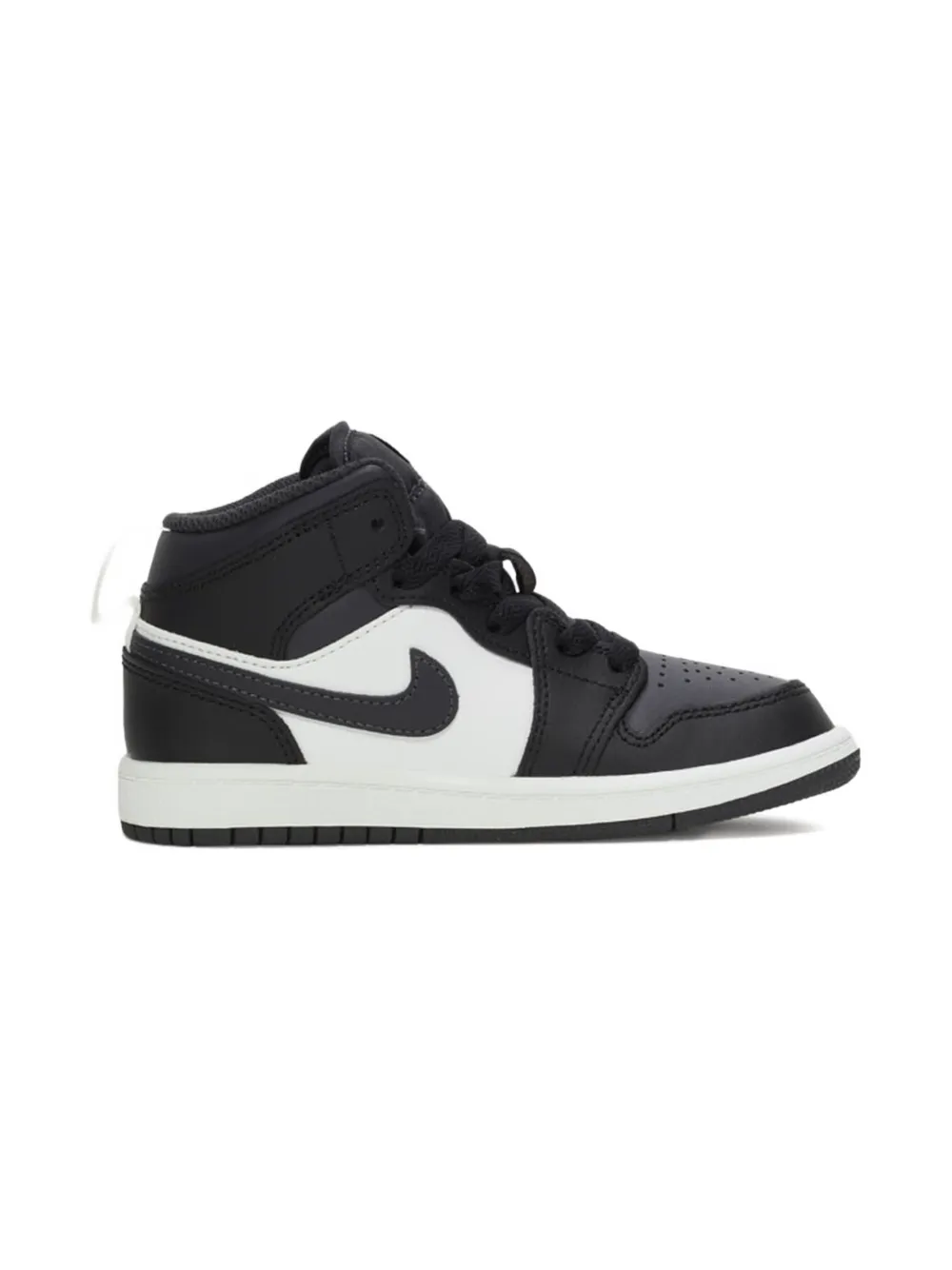 Jordan Kids Jordan 1 Mid "Off Noir Toe" sneakers Zwart