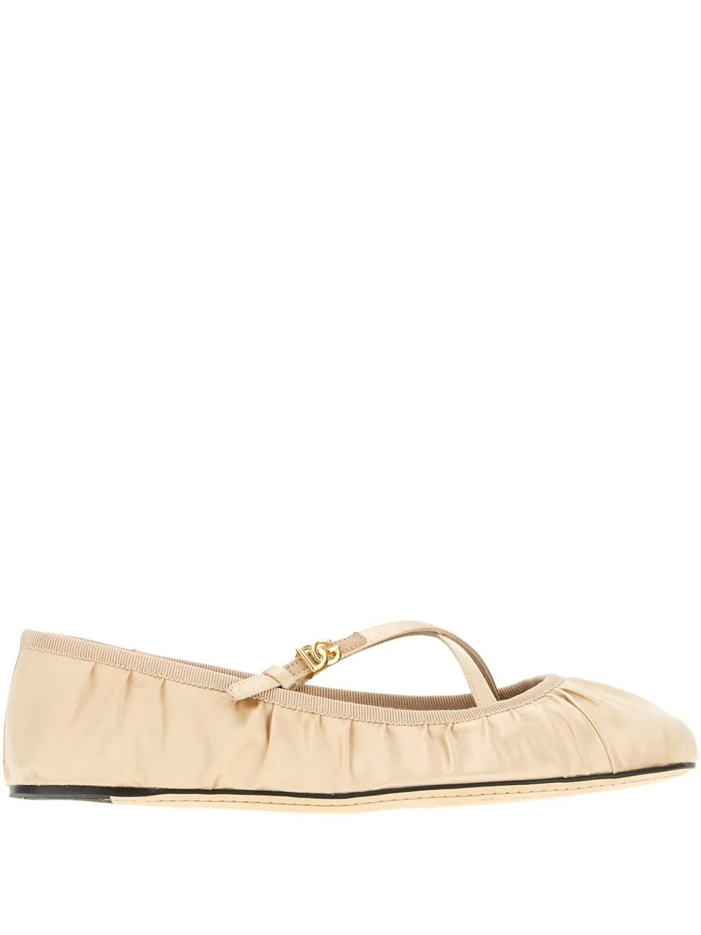 Dolce & Gabbana leather ballerina shoes Neutrals