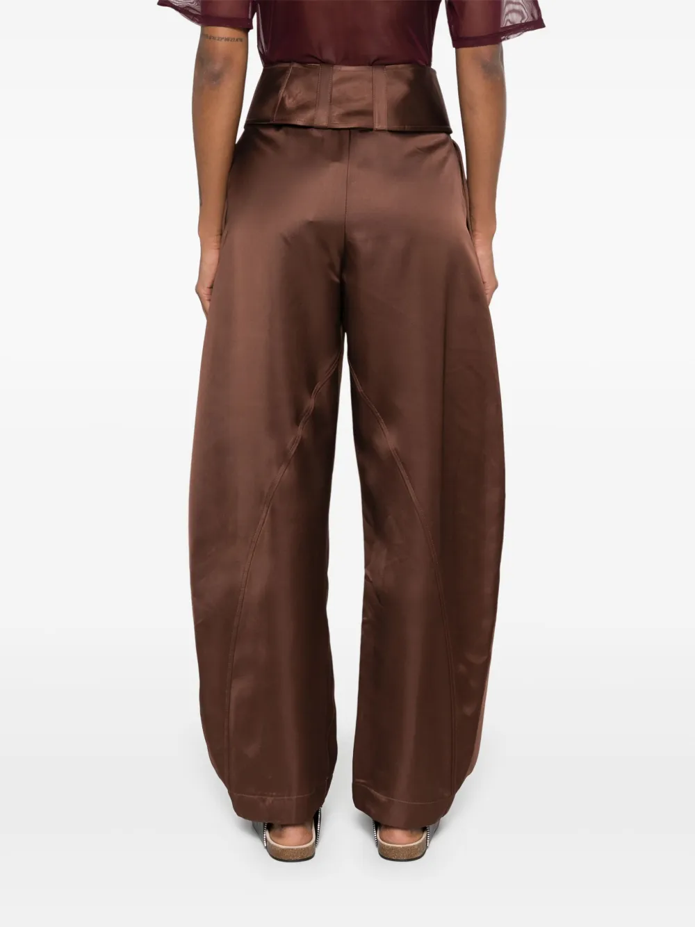 JW Anderson Satijnen broek Bruin