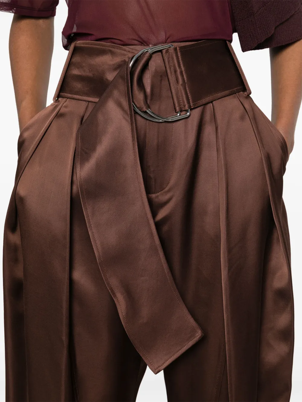 JW Anderson Satijnen broek Bruin