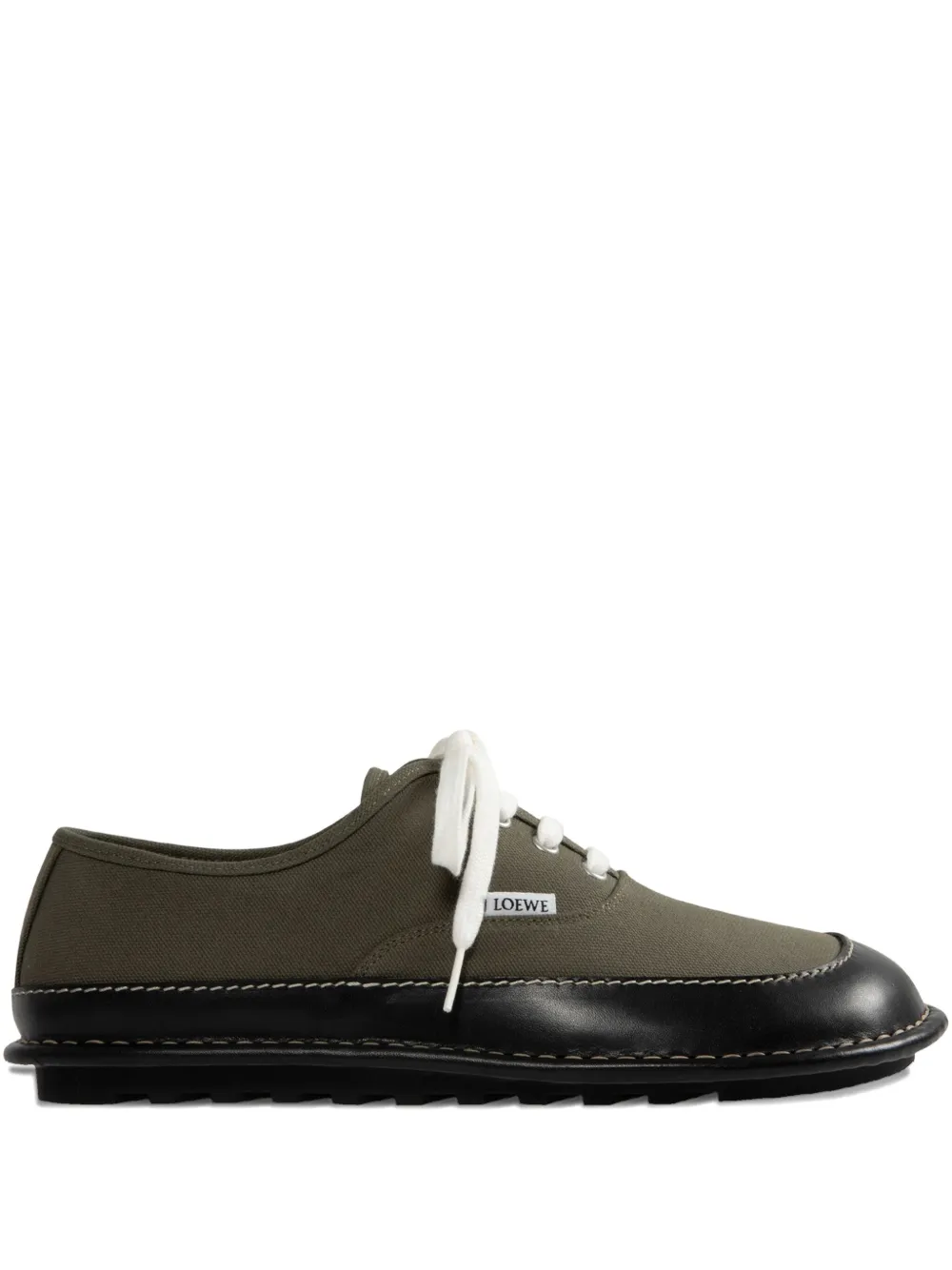 LOEWE Bay lace-up shoes Green