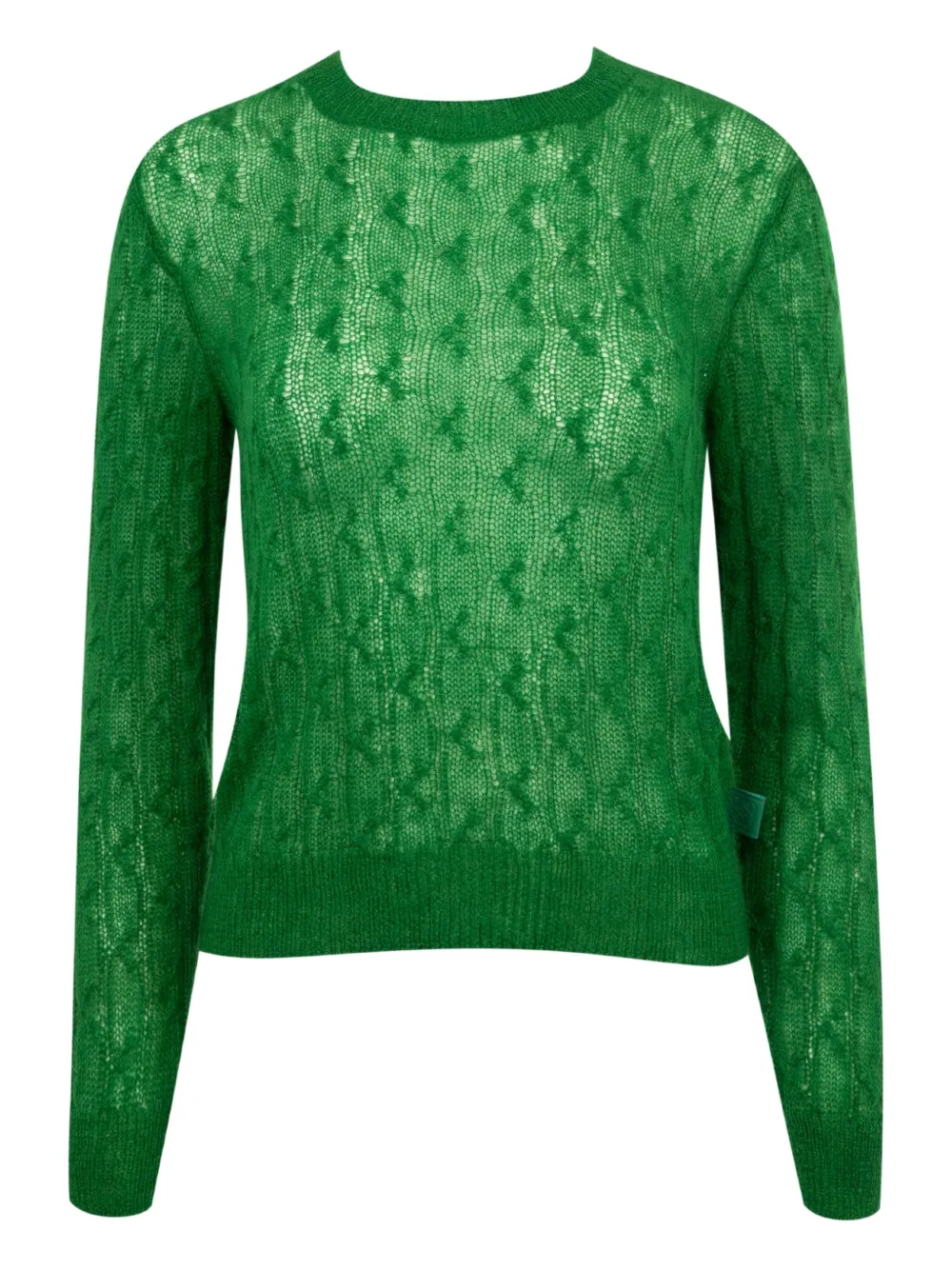 LOEWE Kabelgebreide trui Groen