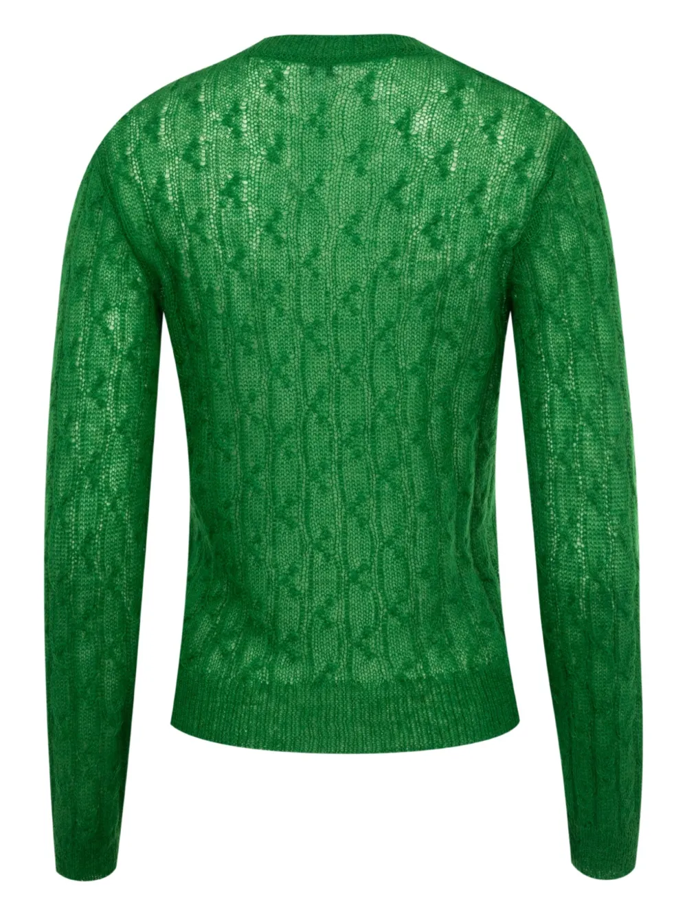 LOEWE Kabelgebreide trui Groen