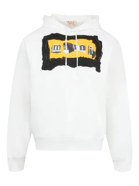 Marni hoodie con estampado gráfico