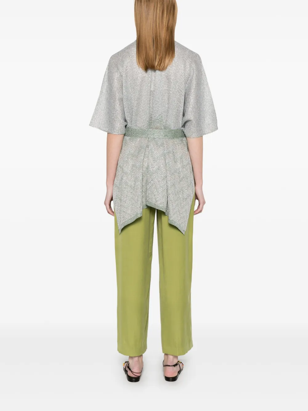 D.Exterior Lurex cape Groen