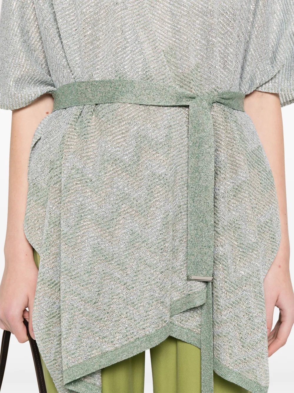 D.Exterior Lurex cape Groen