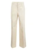 Moncler flat-front tailored trousers - Neutrals