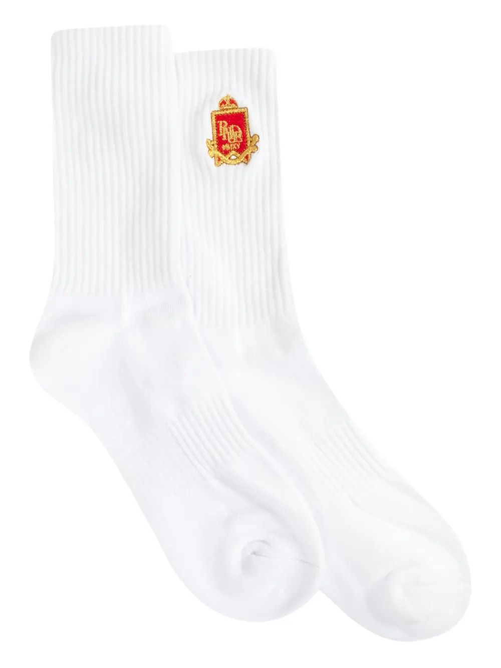 RHUDE calcetines con logo en intarsia | blanco | Image 1