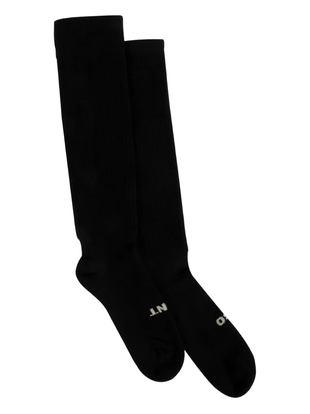 Rick Owens ribbed-knit socks | Black | Image 1