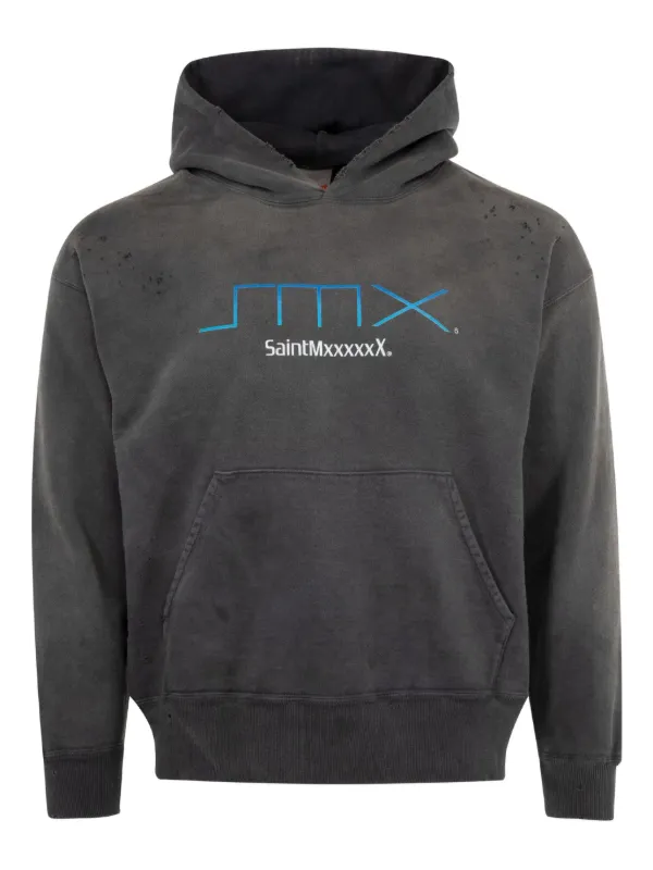 SAINT MXXXXXX SMX Hoodie | Black | FARFETCH